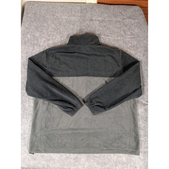 Columbia Mens Fleece Jacket Full Zip Gray Black 2X Outdoor Warm - Picture 10 of 10